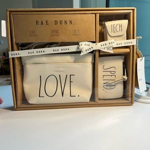 NEW Rae Dunn Love Spend tech cross-body bag, card case wallet, & AirPod case
